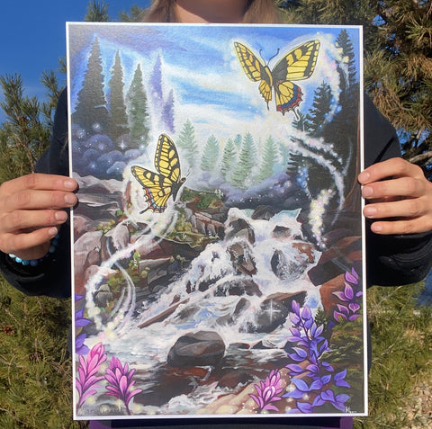 “Breaking Through Tree Line” Paper Prints