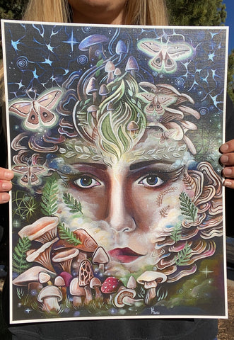 “Mycelium Magic”  Paper Print