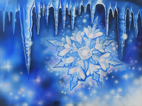 "Celestial Snowflake" Original Painting