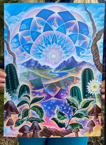 “Psychedeliscape” Paper Print