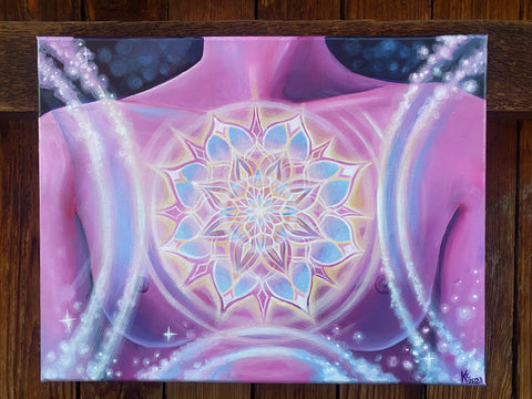 “Living through the Heart” Original Painting
