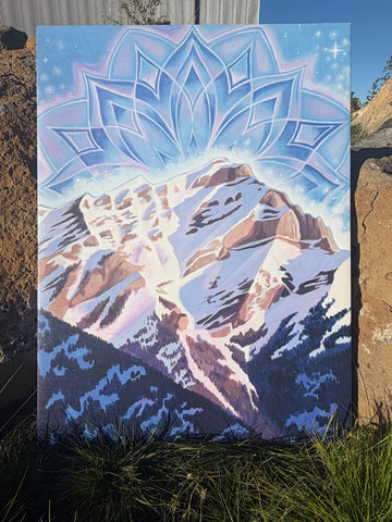 “Cascade Mountain” Large Canvas Print