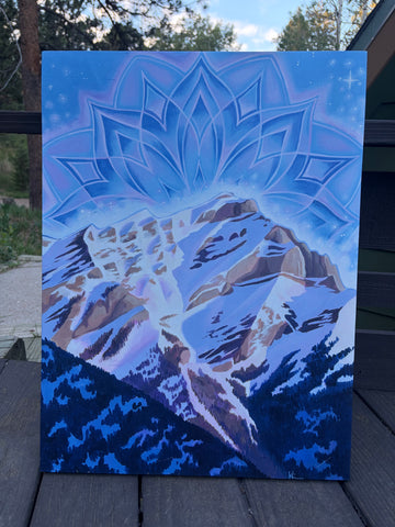 “Cascade Mountain” Large Canvas Print