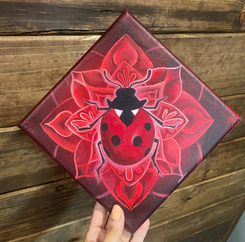 “LadyBug” Mini Original Painting