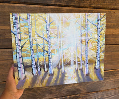 “Golden Aspens” Mini Canvas Print