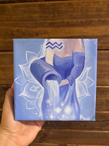 “Aquarius” Original Mini Painting