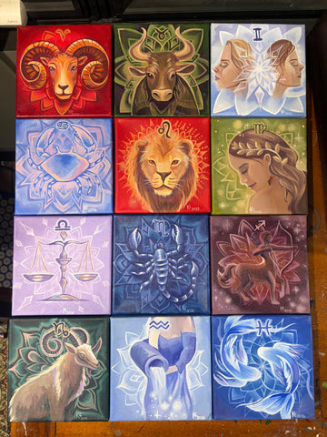 “Pisces” Original Mini Painting
