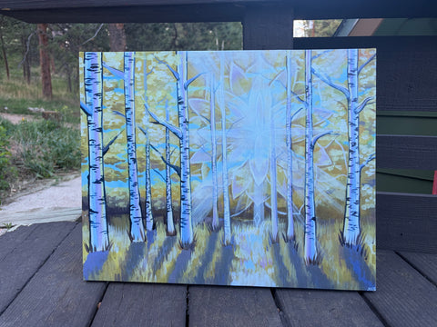 “Golden Aspens” Large Canvas Print