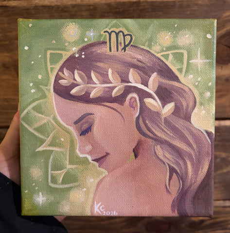 “Virgo” Original Mini Painting