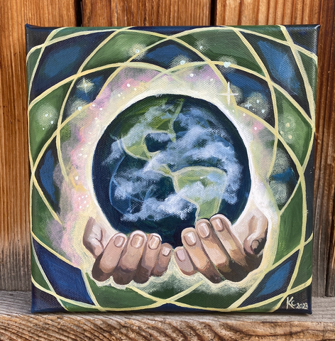 "A New Earth" Original Mini Painting