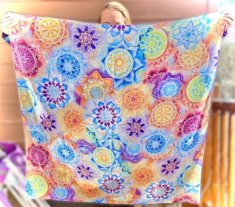 Mandala Kaleidoscope 40”x40” Tapestry